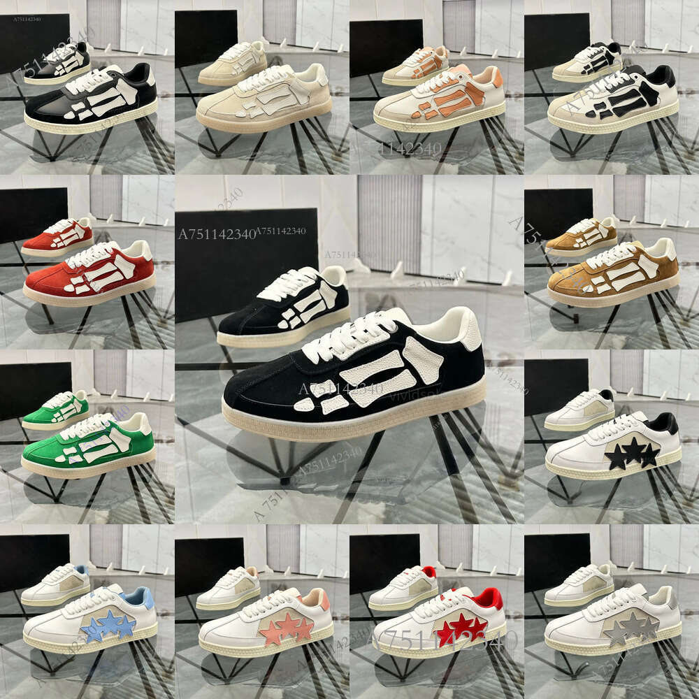 Designer Pacific Bone Low-top Suede Vintage Sneakers Fashion skeleton Flat Trainers Outdoor walking Classic board shoes Superior quality top