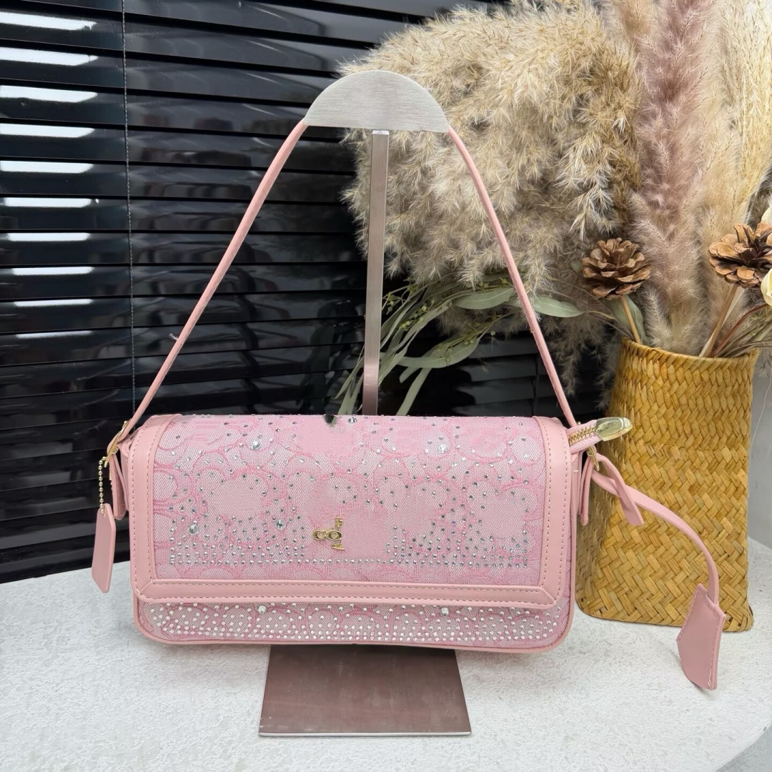 zipper New Diamond Teri Bag Rainbow bag Clasp Rhinestone Half Moon Handbag Chain Designer Hobo Bag Luxury Women Leather Shoulder Crossbody Purses