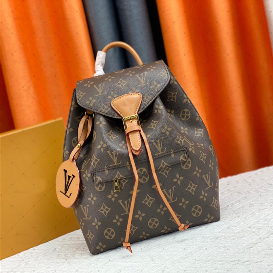 TOP Mirror Quality Montsouris Monogram Empreinte designer bags for women highest quality Backpack Schoolbag Packsack Knapsack Double Shoulder Backpa