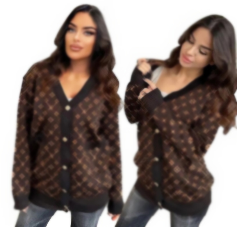 Pull de styliste pour femmes, cardigan tricoté pour luxe, lettre mm, mode, pulls coréens assortis, vêtements hauts amples