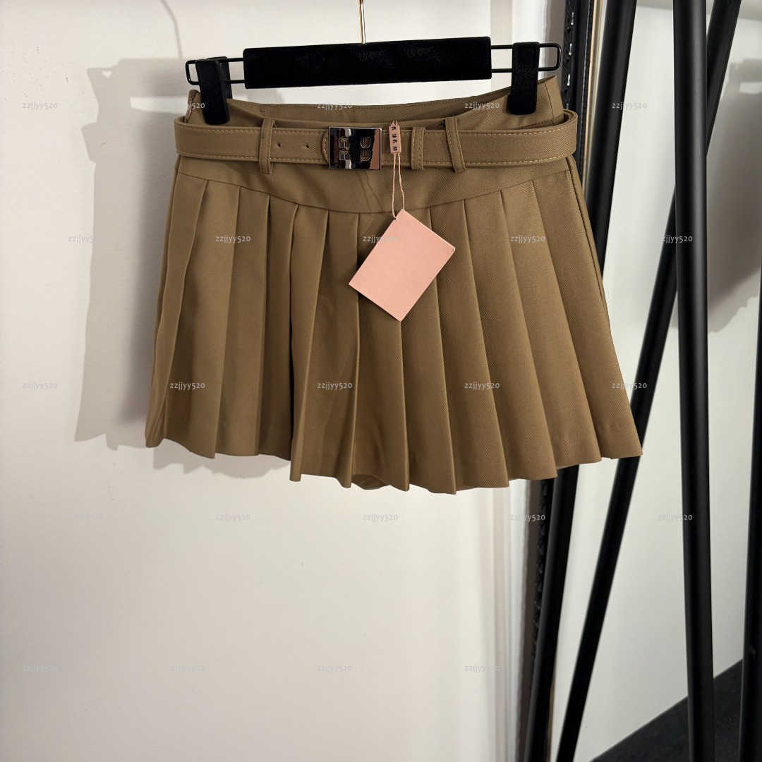 Brand minimalist women pants summer lady jeans women designer clothes pleated short half skirt pants A487X10N292-image-1105615833