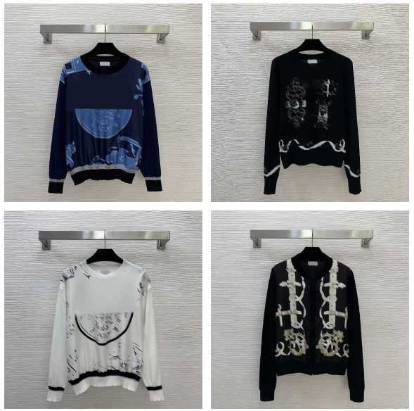 pull de créateur femme tissu en laine mélangée pull en tricot sweat-shirt motif imprimé col rond à manches longues pull de luxe vêtements pour fe