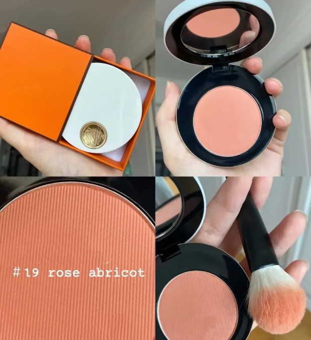 Brand Silky Blush Powder 6g Face Eye Cheek Blusher Palette FARD A JOUES POUDRE SOYEUSE Brand Beauty Makeup Blushes 5 Colors Rose Abricot Plume Nu-image-1105653092