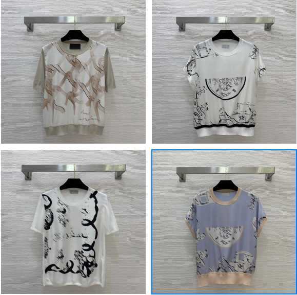 T-shirt de styliste pour femmes, ample, col rond, manches courtes, t-shirt décontracté, sergé de soie, tissu tricoté Tencel, pull à la mode