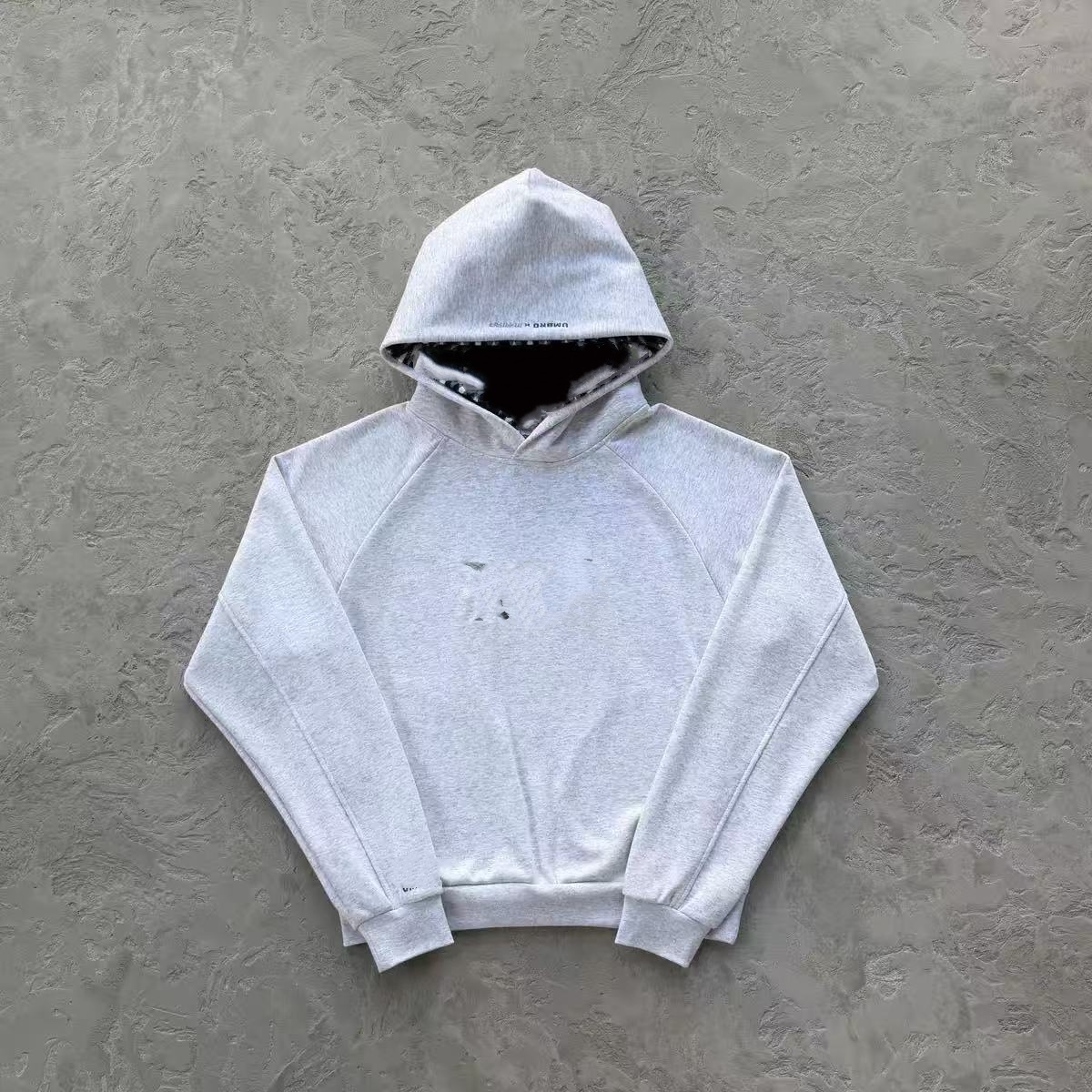 M Mode Streetwear Hip Hop Sweat à capuche brodé, Sweat-shirt ample unisexe
