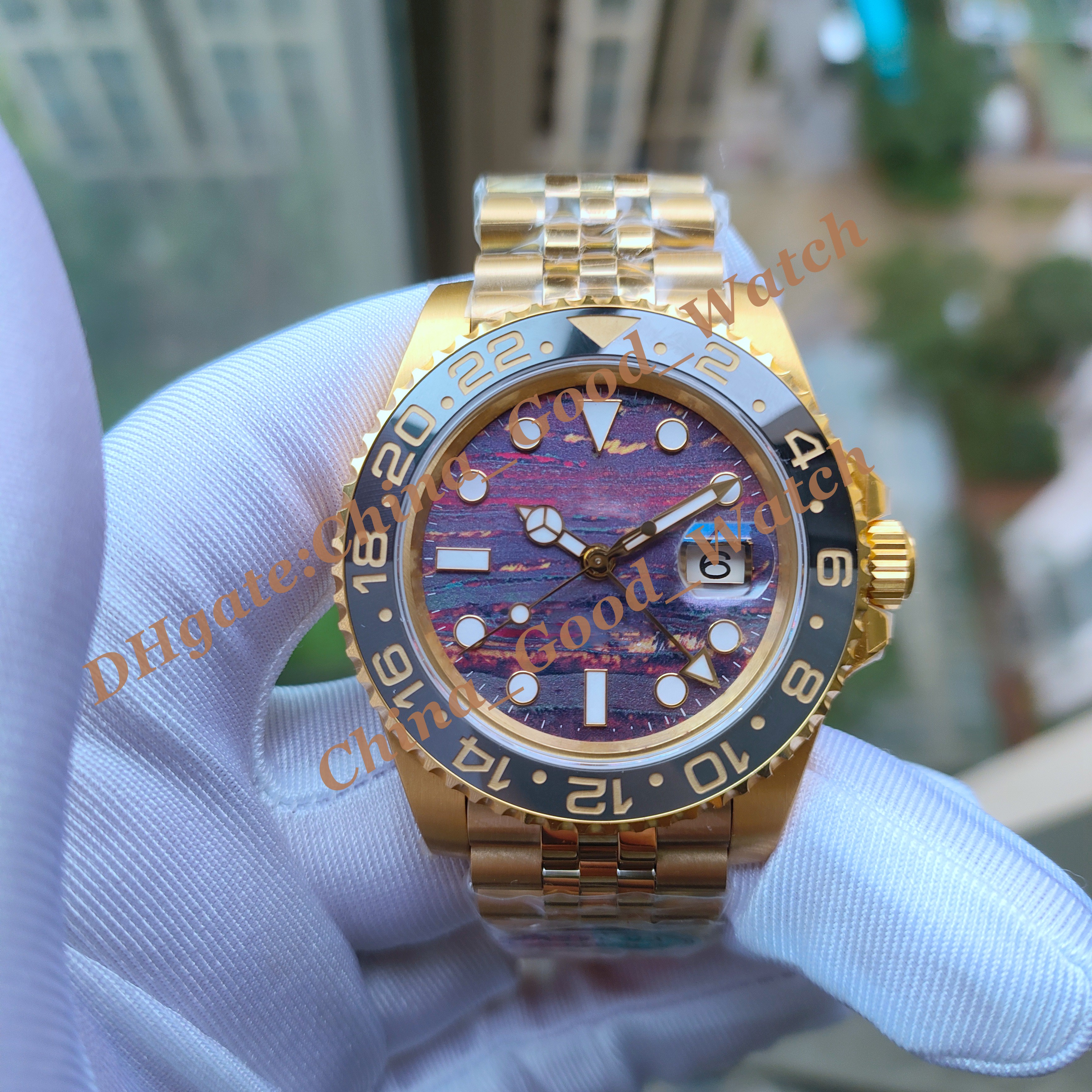 40MM Super Clean Factory Men's Watch Automatic Mechanical Cal.3285 Movement Watches904L Stainless steel Bracelet Sapphire Crystal Yellow Glod M