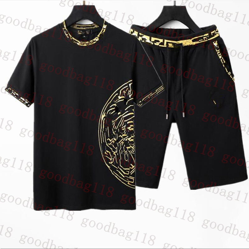 Mens tracksuit designer t shirt sweatsuit Summer Men polos sport set cotton shorts And t-shirts Fashion embroidery tracksuit Casual Sport suit for M