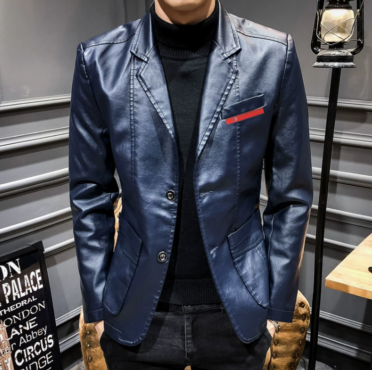 Western clothing mens luxury lapel Blazers designer autumn jackets slim geometry patchwork Windbreaker coats Male dress suit Outerwear