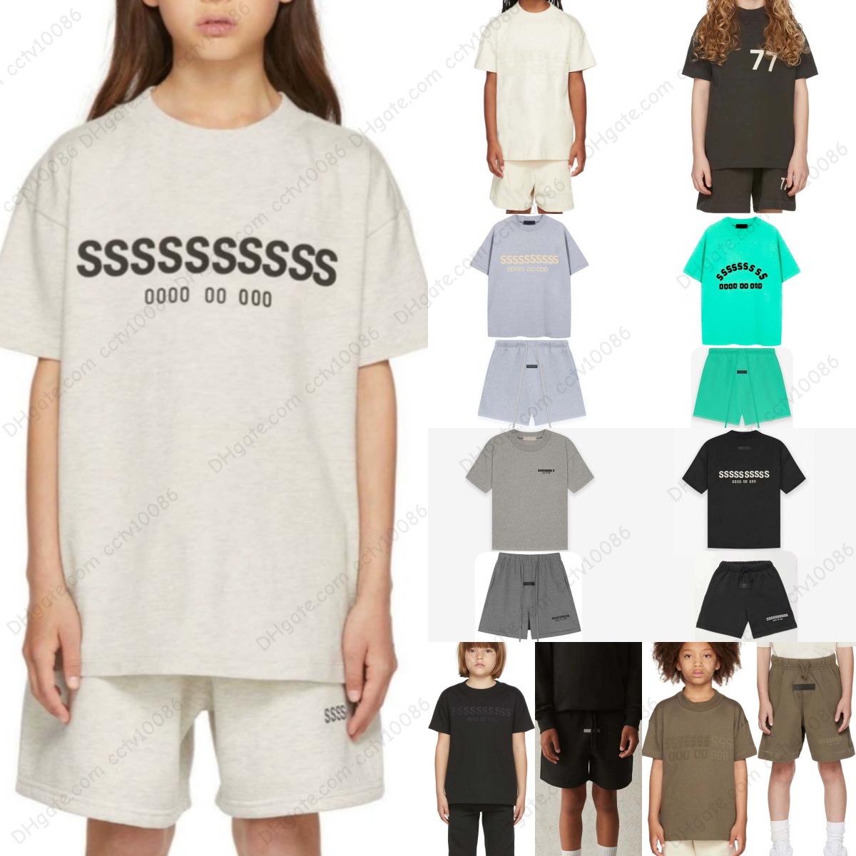 Kids Designer Short Sleeve Tees Shorts Clothes Sets Classic Boys Girls Tracksuits Toddlers T-shirts Sweatshort Children Youth Tshirt Pants Tops S-image-864994075