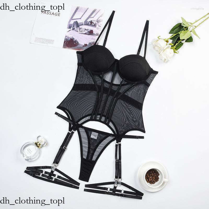 Diva Bras Sets Leosoxs Black Intimate Lingerie For Ladies Corset 3-Piece Seamless Sexy Porn Underwear Uncensored Sheer Lace Sissy Erotic 67c M260623