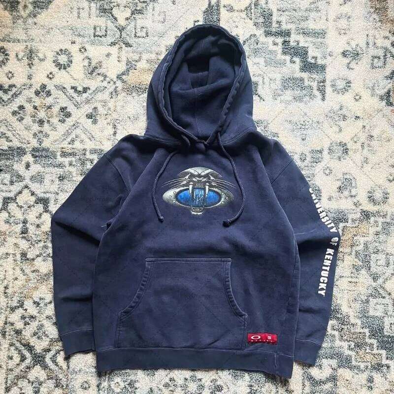 Harajuku Punk Hip-hop Casual Loose Hoodie Men High Street Fashion Oversized Sweatshirt American Retro Letter Y2K Clothing 26L0513