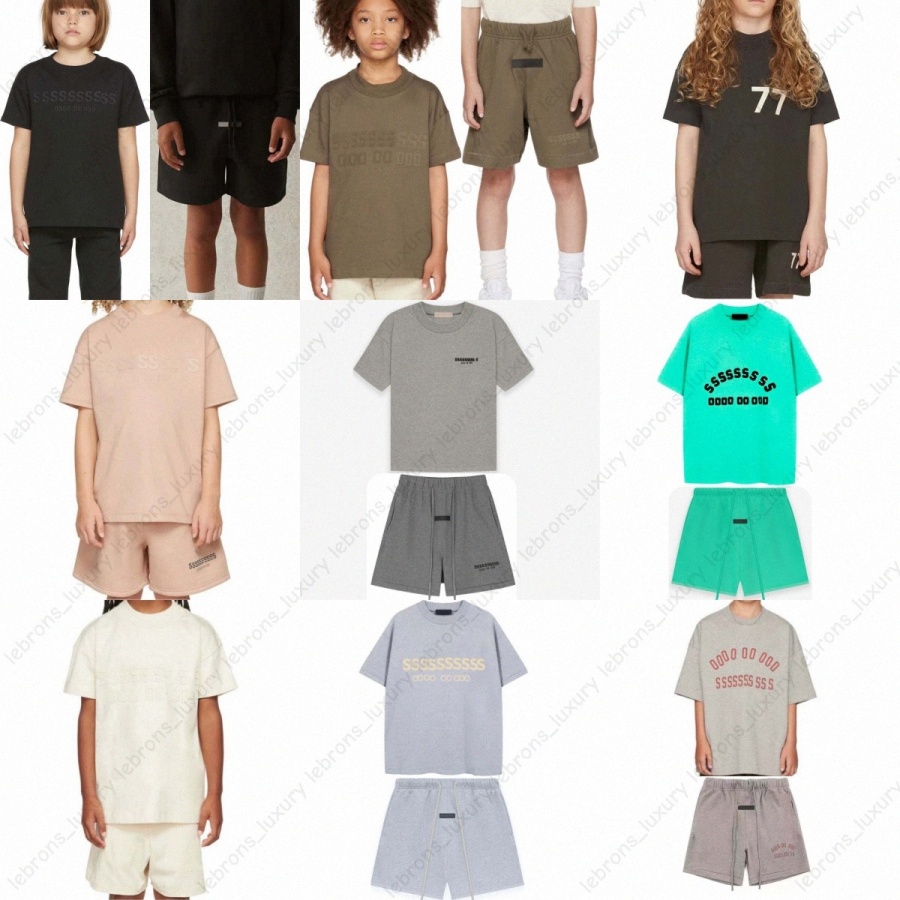 Kids Baby Clothes Sets Designer Boys Girls Tracksuits Short Sleeve Tees Sweatshort Toddlers Tops ess Clothing T-shirts Shorts Children Tshirt You-image-1105840465