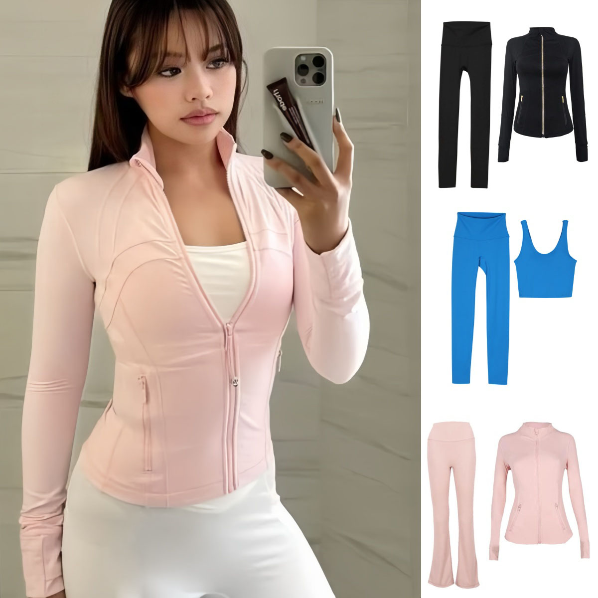 Yoga Jacket Women's Define Workout Sport Coat Fitness jacket Sports Quick Dry Activewear Top Solid Zip Up Sweatshirt Sportwear Clothes