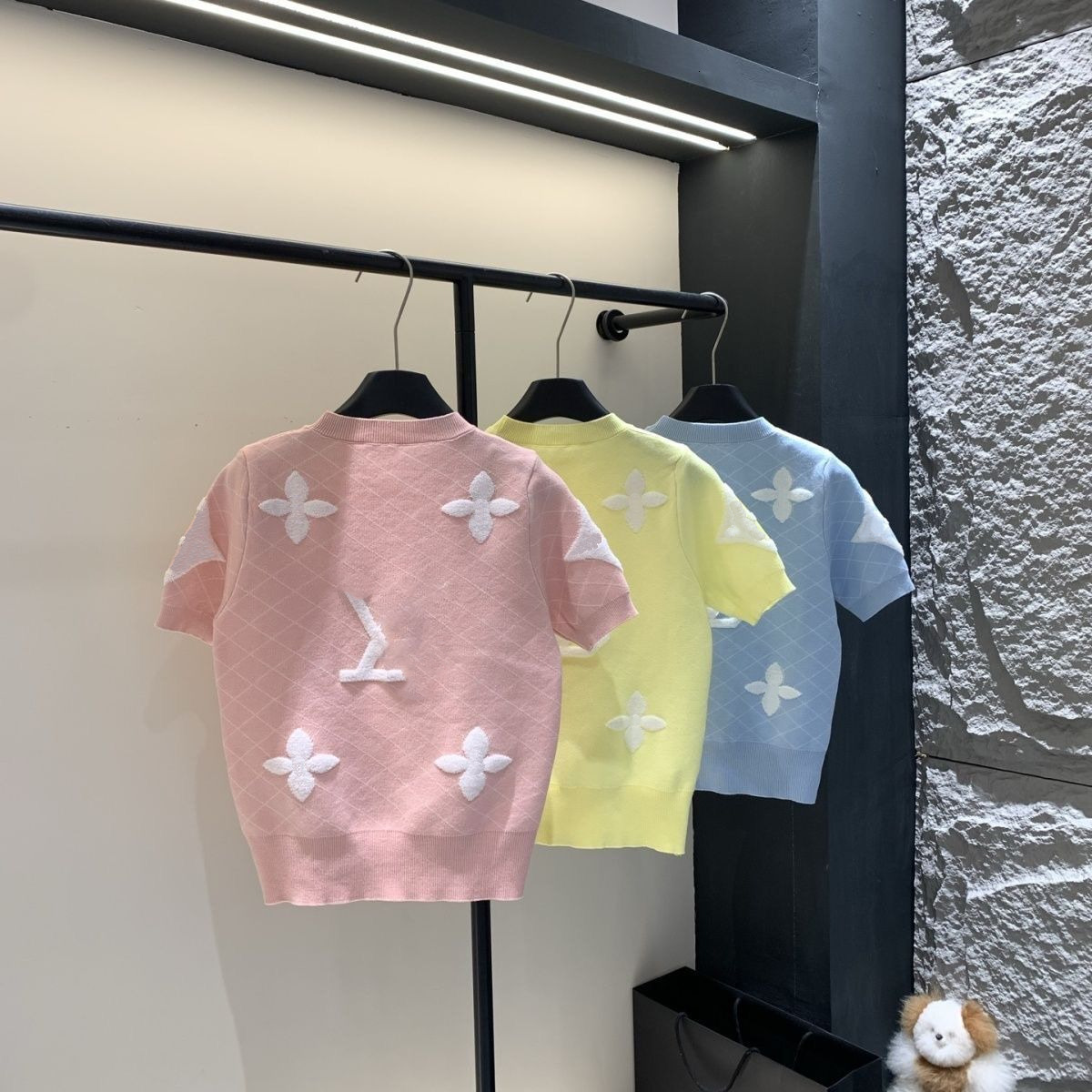 fashion designer Womens Sweaters Autumn And Winter Loose Knit Sweater Pullover Round Neck Geometric Clash Jacquard Casual Jumper Asian size S---2XL