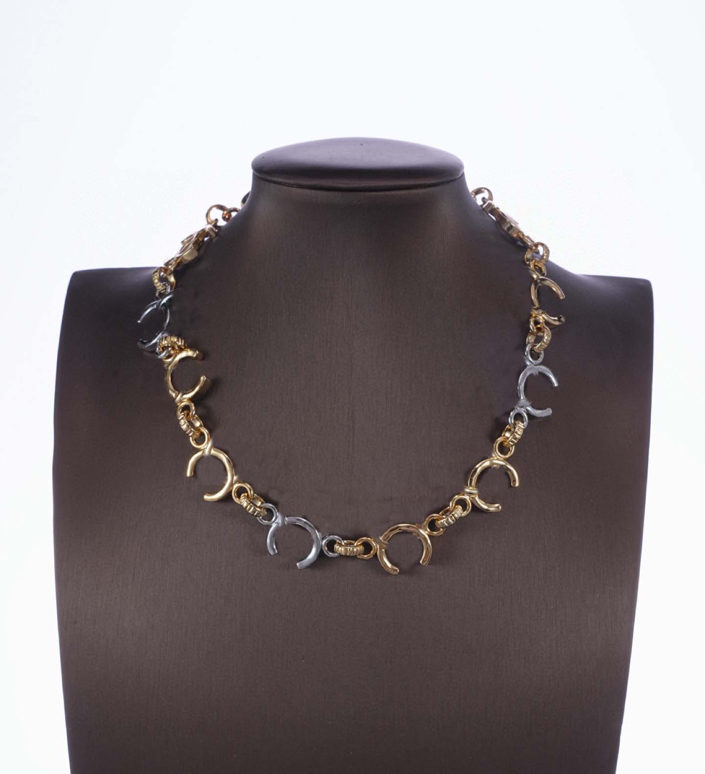 2026 Collier pendentif de grande taille avec breloque de qualité de luxe avec deux couleurs différentes, avec boîte à tampons, boucle d'oreille,