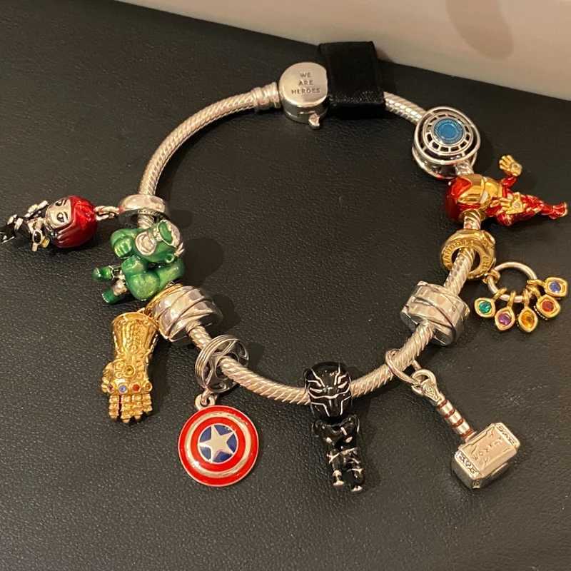 new in Spider Man charm beads 925 sterling silver Monster charms Marvel brelet DIY womens jewelry gift S260512