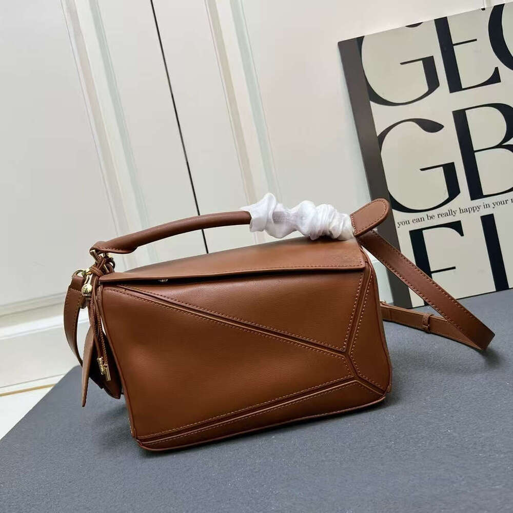 designer puzzles Geometry Bag womens handbags totes New woven wrist strap patchwork genuine leather handbag Fashion large-capacity single shoulder c