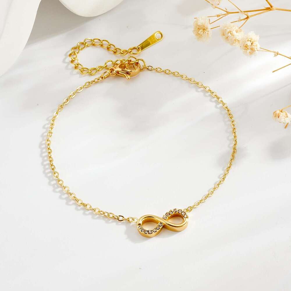 European And American Fashion Minimalist High-end Bracelet, Diamond-studded Personalized Bracelet-image-1105866807