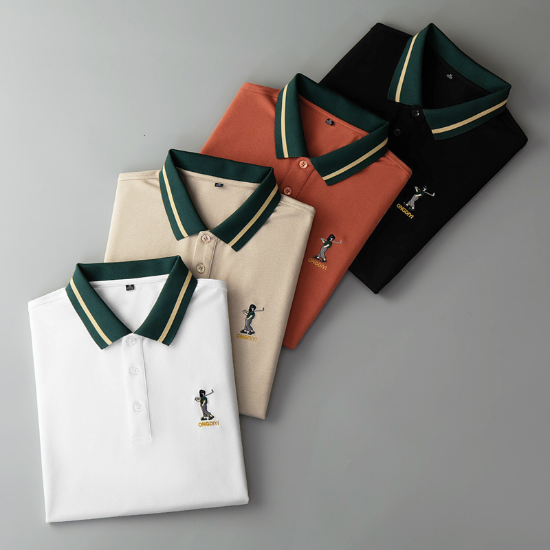 Luxury Fashion Sport Style Designer Shirt High Quality Stand Up Collar Luxury Brand Top Mesh Quick Tennis Short Sleeve POLO Shirt Turn Down Collar U