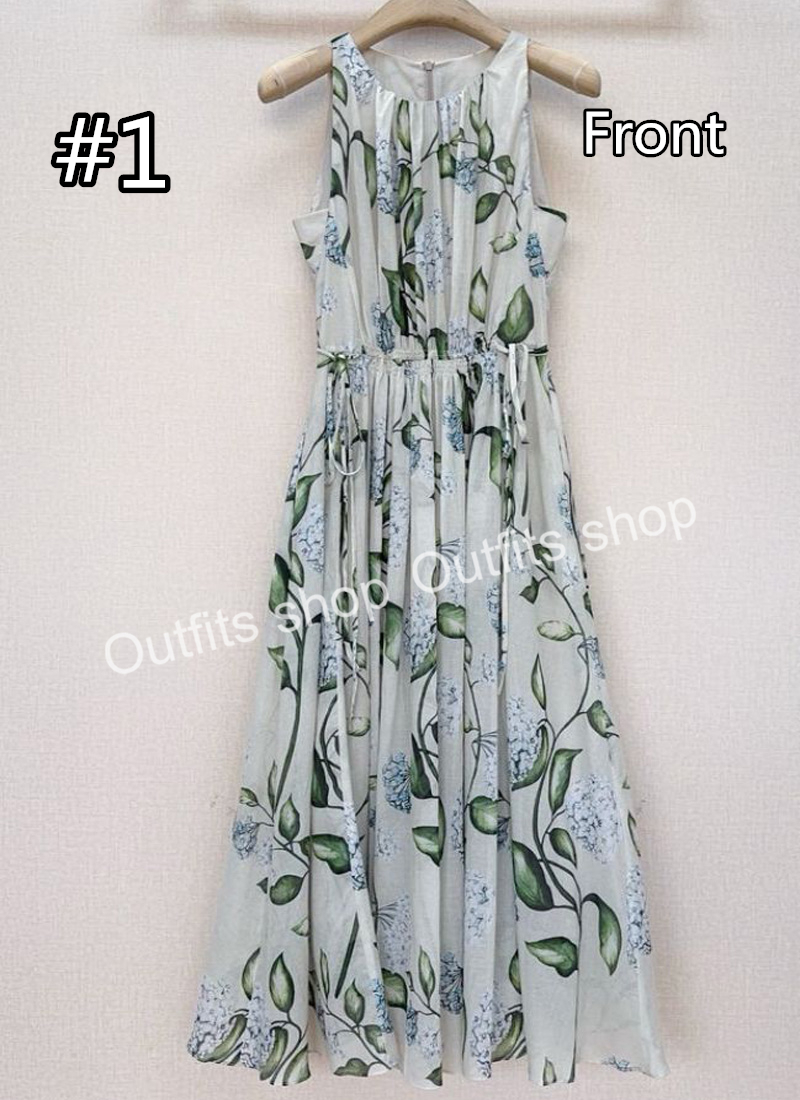 2026 New Oscar Dress Summer Long Cotton Dresses Women Outfit Size S-XL