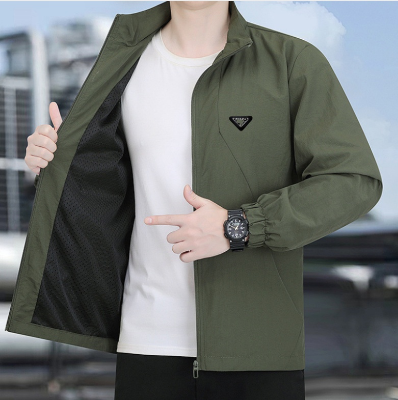 New Men's Jackets windbreaker brand Designer jacket Casual sports jacket Spring Autumn thin standing collar jacket