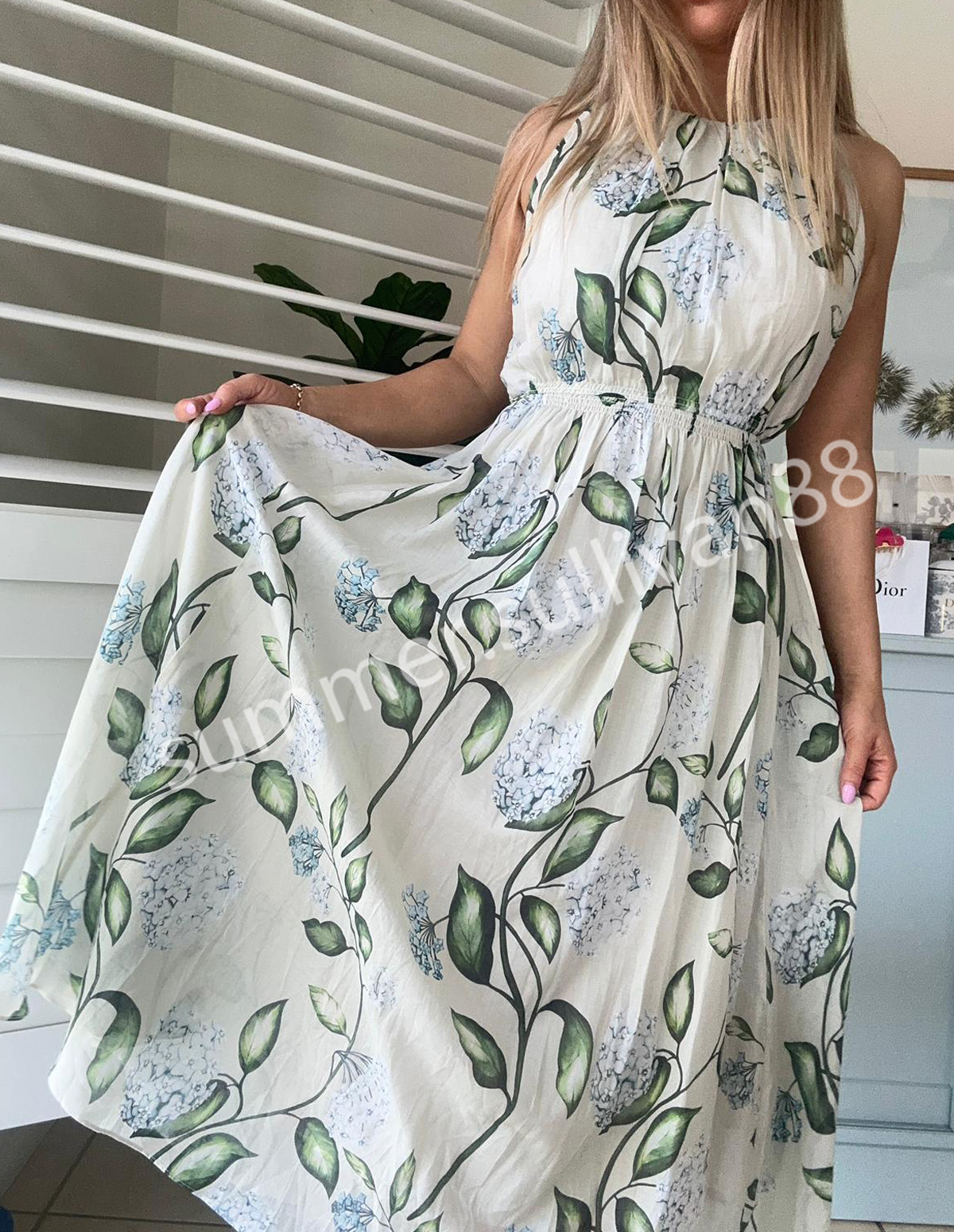 2026 New Oscar Dress Summer Long Cotton Dresses Women Outfit Style Size S-XL-image-862349894