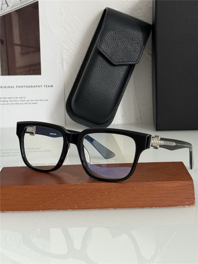 New optical glasses VAGILLIONAIRE II design eyewear square frame vintage punk style clear lens top quality with case transparent eyeglasses