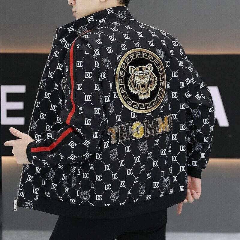 Light Luxury 2026 Spring New Jacket Trendy Versatile European Style Men Collar Casual Stand 's Fashion