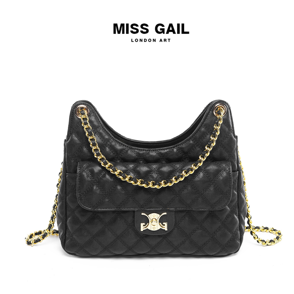 Miss Gail Free Shipping Eye Catching 2026 luxury bag Eye Catching Solid Color Ladies Handheld Bag