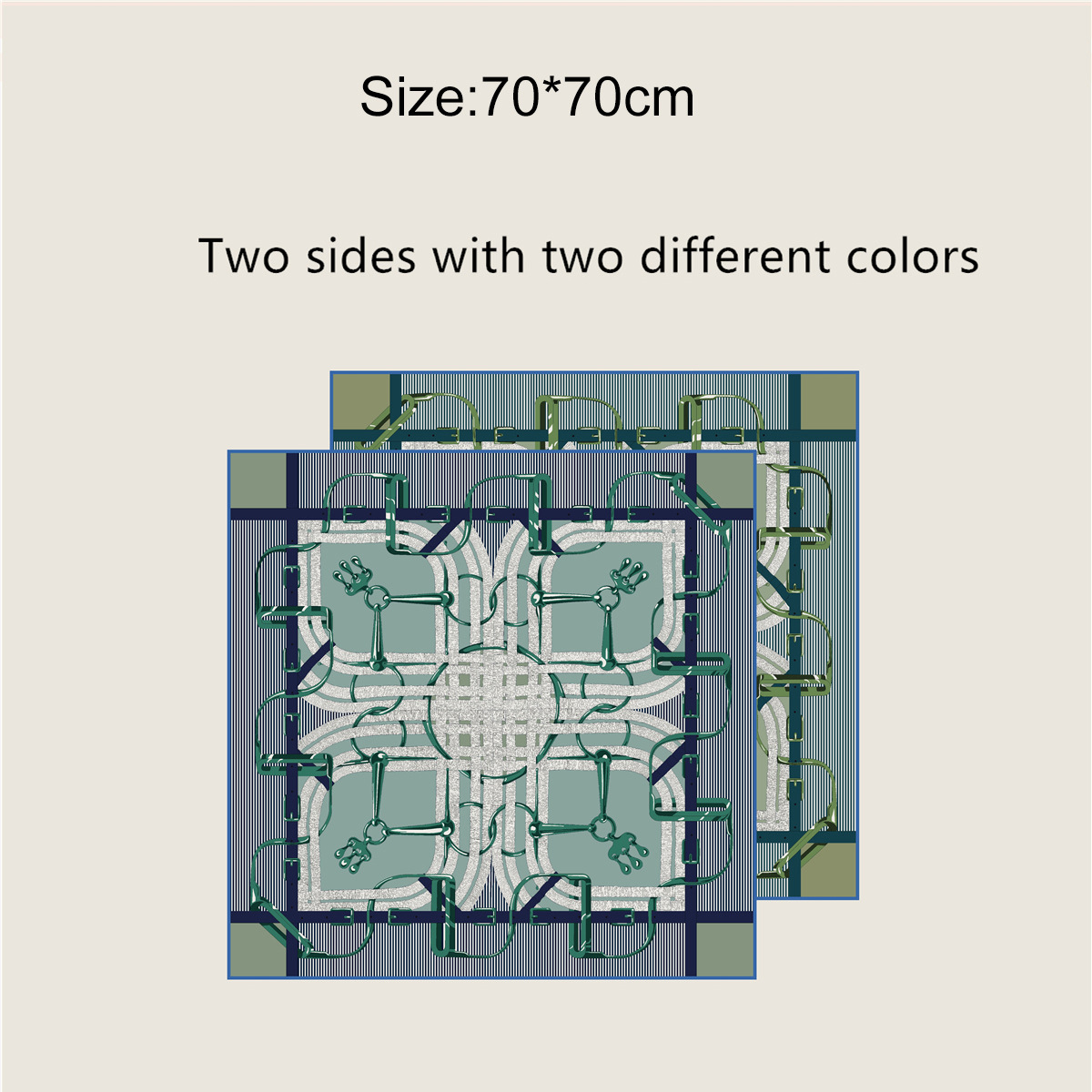 Foulard en soie Double face 70CM pour femmes, Bandanas carrés, châles roulés à la main, foulards d'été pour cheveux, accessoires de cou, cadeau p