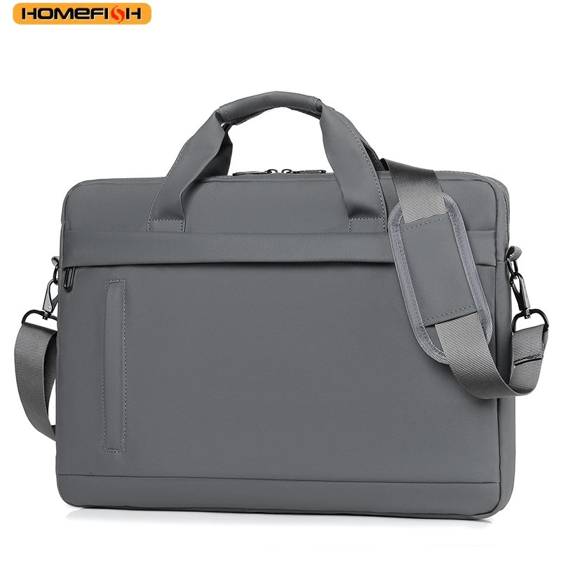 HOMEFISH Light y Style Mens Office Handbag Waterproof Business Shoulder Bag Suitable for 15-Inch Laptops 260514BJ