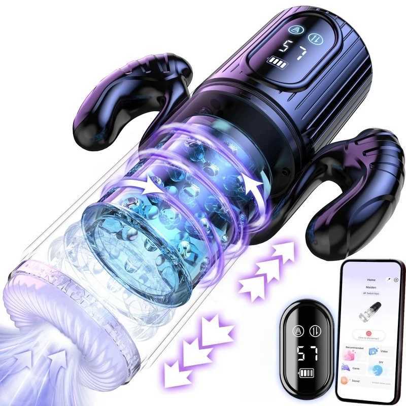Sex Toys for Men Automatic Thrusting Rotating Male Masturbator APP Control Stroker Sucking Blowjob Waterproof Penis Pump L260514