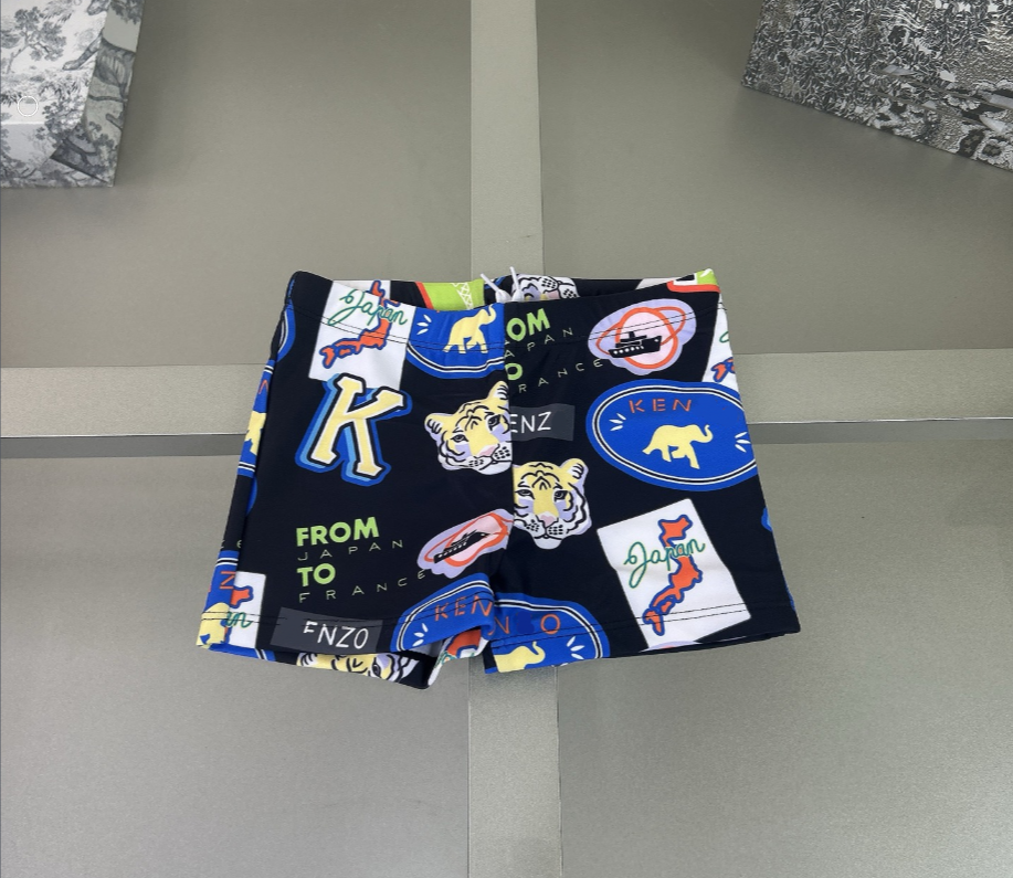 Cartoon Tiger Designer Baby Boys Brand Swim Trunks Swimsuits Summer Kids Swim Shorts Luxury Children Beach Shorts Child Swimwear