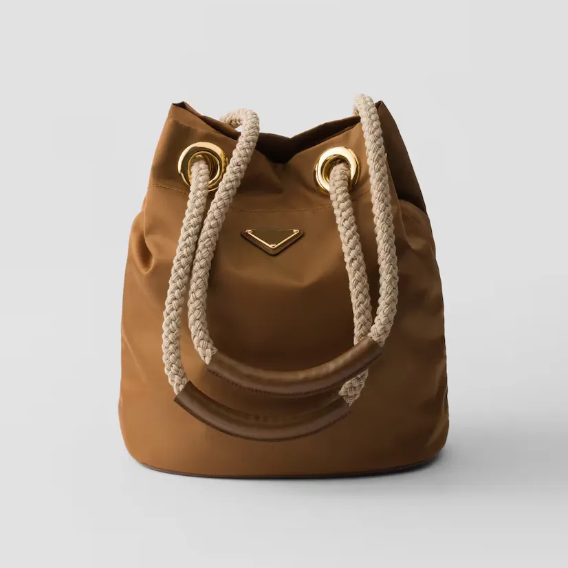 Luxury Nylon Bucket Women's Designer Classic Shoulder Bag Geometric Design Lining With Printed Letters Summer Mini Tote Party Commuting.