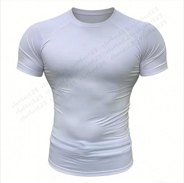 Nikishirt Designer Men's Compression Sports Shirt High Stretch Quick Dry Breathable Short Sleeve,Basketball Running Fitness Track Top 6a-image-1105934728