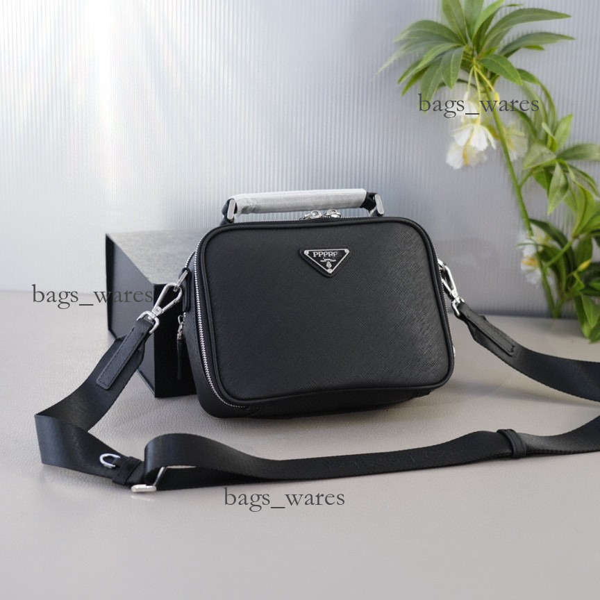Borse tote Borsa a tracolla da uomo Borsa a tracolla in pelle SAFFIANO con goffratura incrociata Zaino a tracolla Borsa a scomparto singolo Shot
