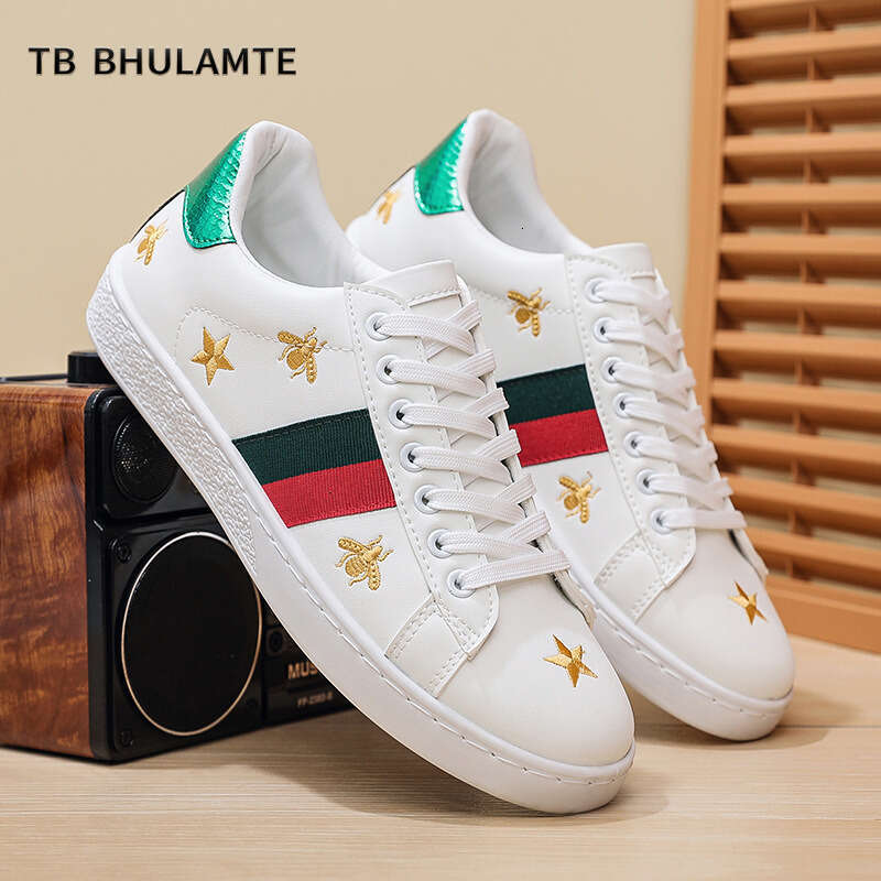 TB BHULAMTE Luxury Brand Designer Shoes New Trendy White For All Seasons, Versatile Casual Sneakers, Black Men's Flat Driving Shoes G59
