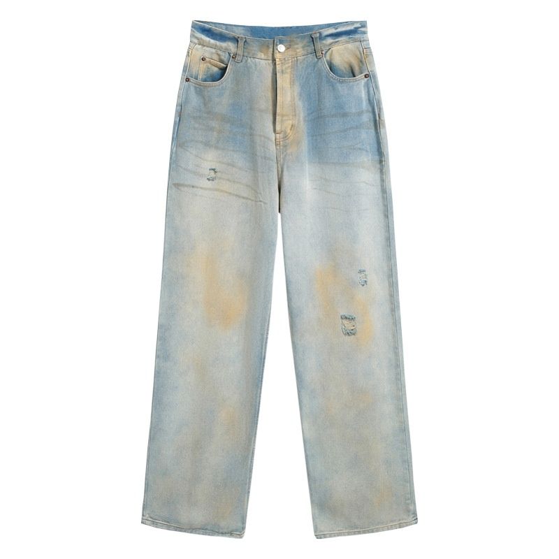 Acneastudios Jeans New Designer Denim Street Wear Vintage Style Acnr Studio Pants Luxurious Texture High Quality Hip Hop Straight Casual Water Washe