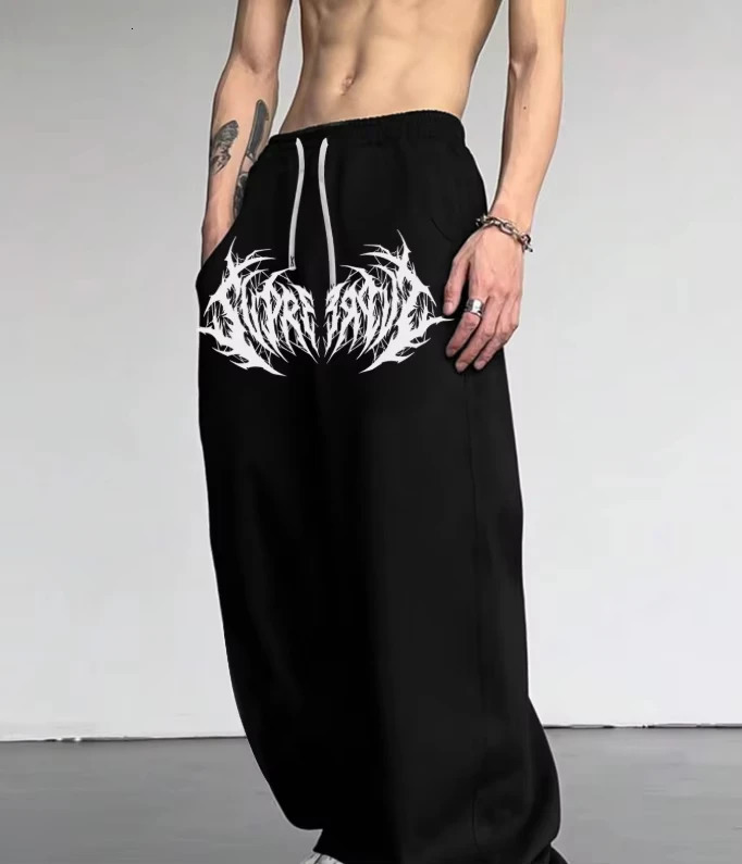 2026 Casual Pants Straight Leg Printed Wide Mens and Womens for Spring Summer 260513