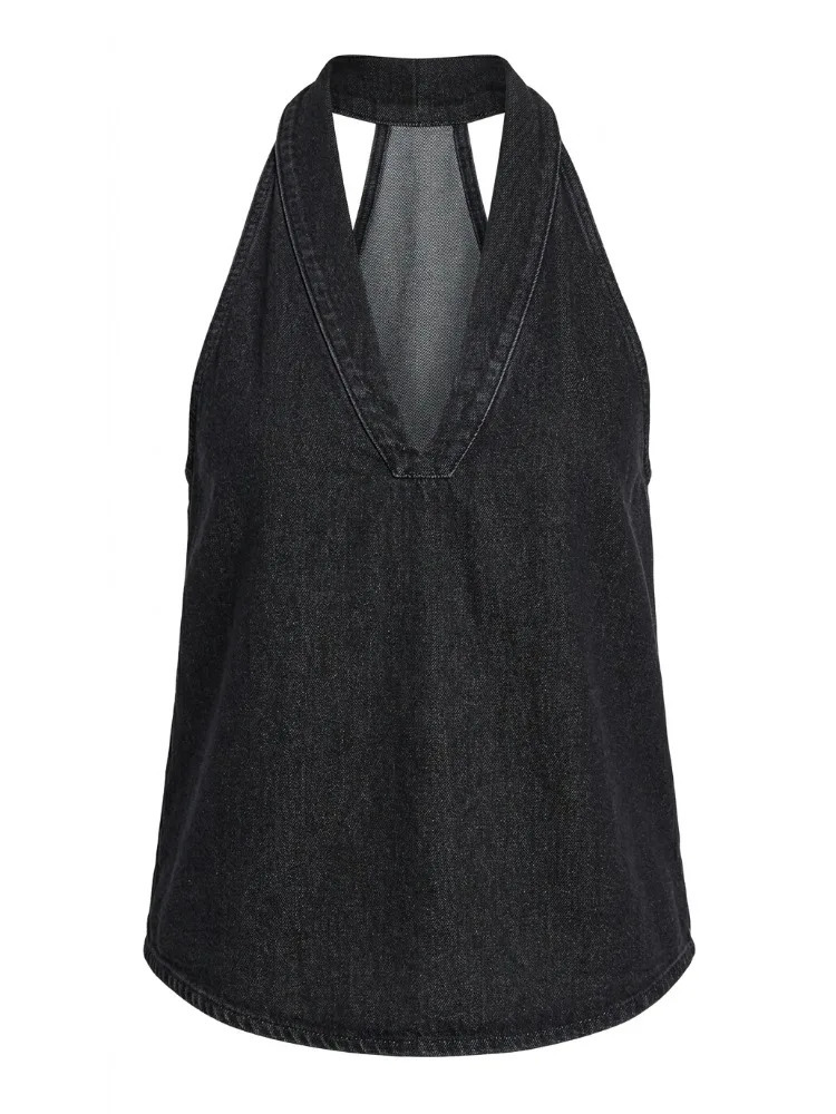 Missuoo Womens Denim VNeck Halter Sleeveless Loose Tank Top 2026 Summer Sexy Streetwear Cami Shirt for Vacation 260513