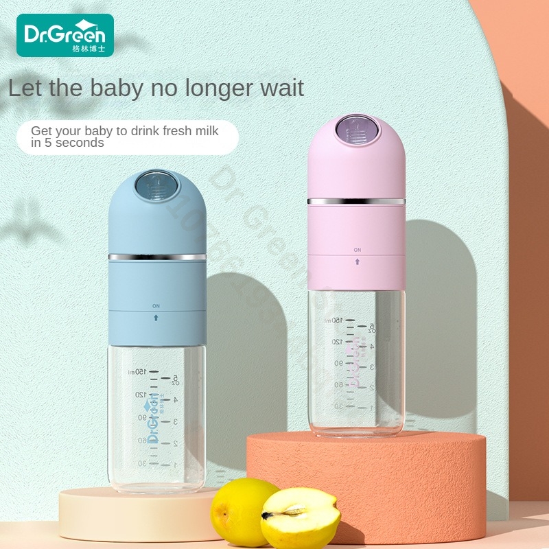 Dr.Green 4S Wide Mouth Bottle Newborn Baby Bottle PPSU Glass 150mL/240mL Sealed isolation Fast milk filling RemovableWashable Bottles-image-1106056075