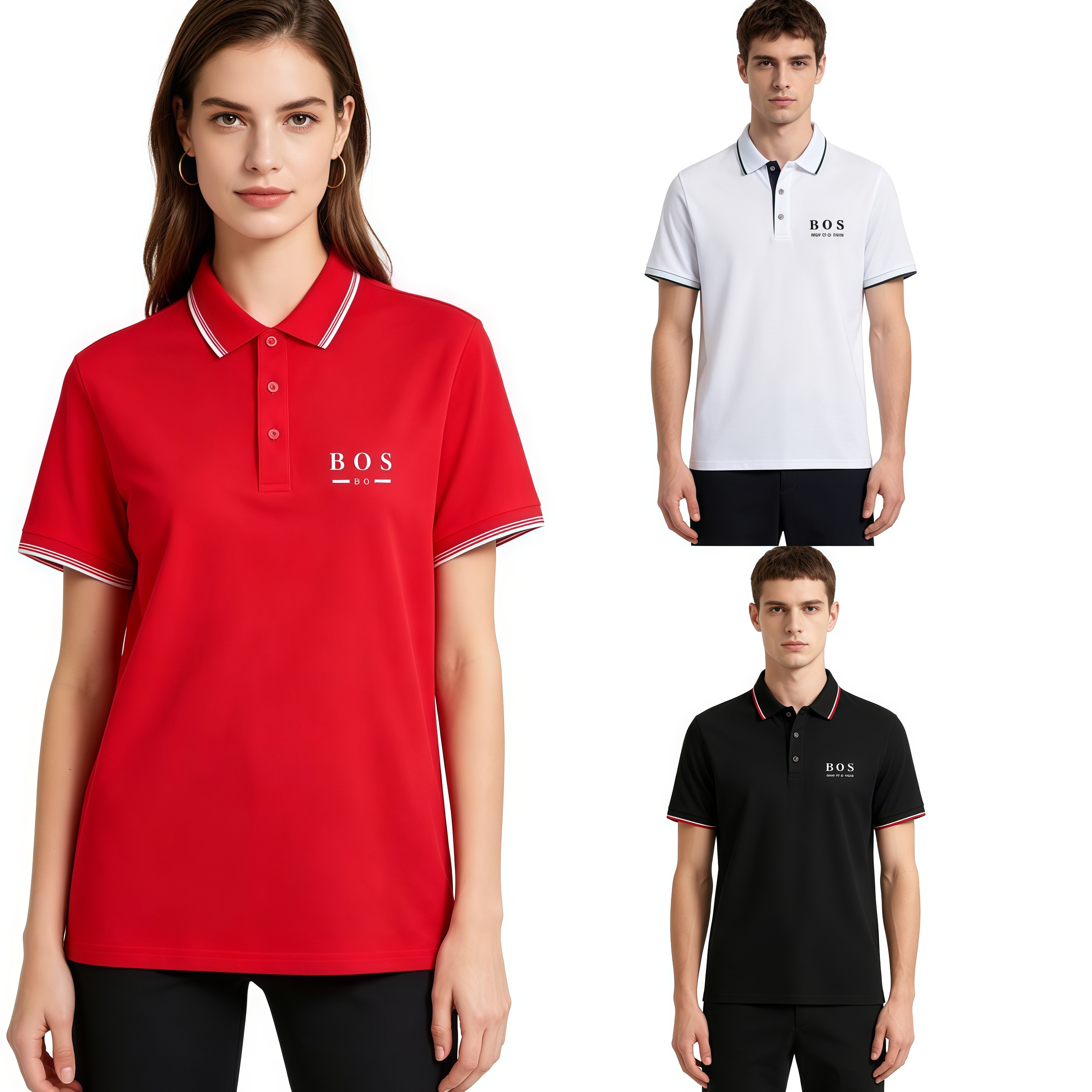 Dg--Bos Designer Men's Polos T Shirts Fashion Casual Lapel Business Polo Shirt Classic Men's Sports Breathable Sweat-wicking Polo Shirt-image-767718256