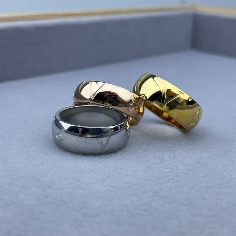 Classic Designer Ring Luxury Letter Band Ring for Men Women 18K Gold Plated Ring Fade Resistant Fashion High Quality Jewelry Gift-image-1105909976