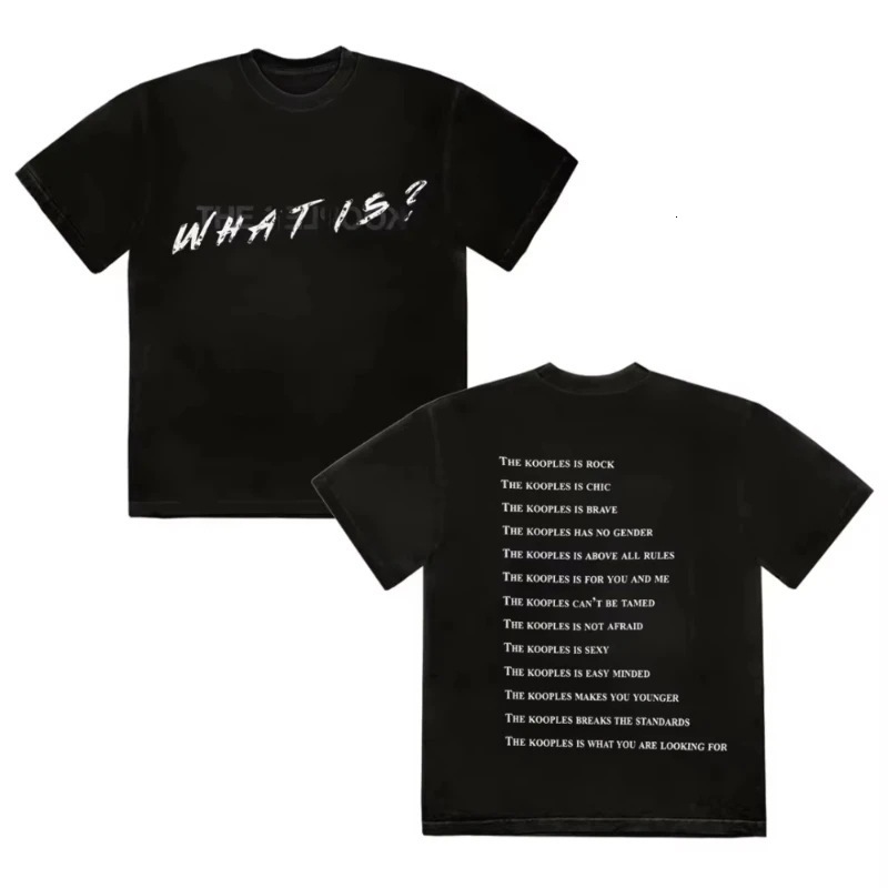 The Kooples Designer 2026 Pattern Printed Cotton New Fashion Luxury Classic Short Sleeve Summer Round Neck Lightweight Trendy Mens And Womens Thekoo