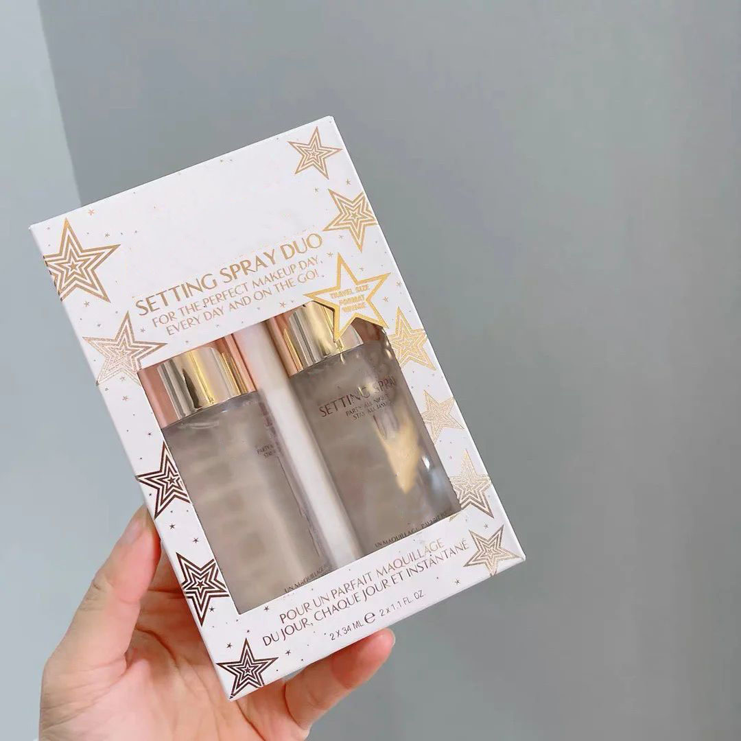 34ml*2 Setting Spray Set Makeup Face Primer Mist Stay All Day Long lasting Moisturizing Travel Size 2pcs Kit Face Foundation Base Beauty Cosmetic-image-1069178718