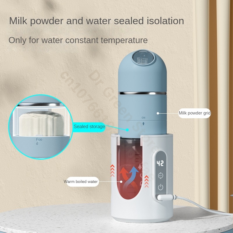 Dr.Green 4S Thermostatic Newborn Baby Bottle Wide Mouth PPSU/Glass 150mL/240mL Sealed isolation Fast milk filling RemovableWashable-image-1106059698