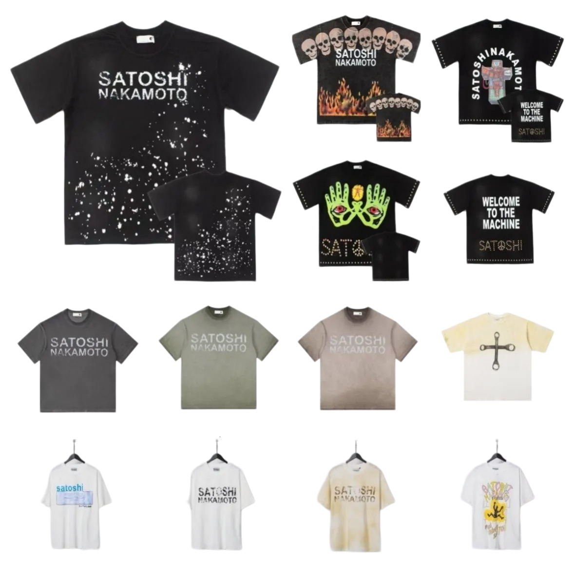 shirt satoshi nakamoto flannel shorts shirts for men designer color black white size S M L XL Designer T Shirt graphic tee t-shirt fashion tshirts M