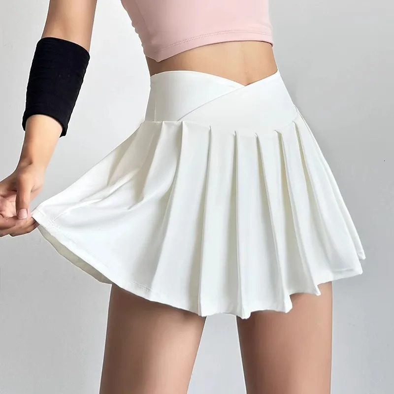 Sports Short Skirt Womens Summer Anti Yoga Pants Fitness Clothes Quick Drying Breathable High Waist Pleated Tennis 260506