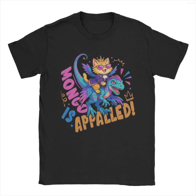 Men's T Shirts Mongo Is Appalled! Princess Donut And Dungeon Crawler Carl Shirt Men Cotton Crazy T-Shirts Tees Short Sleeve