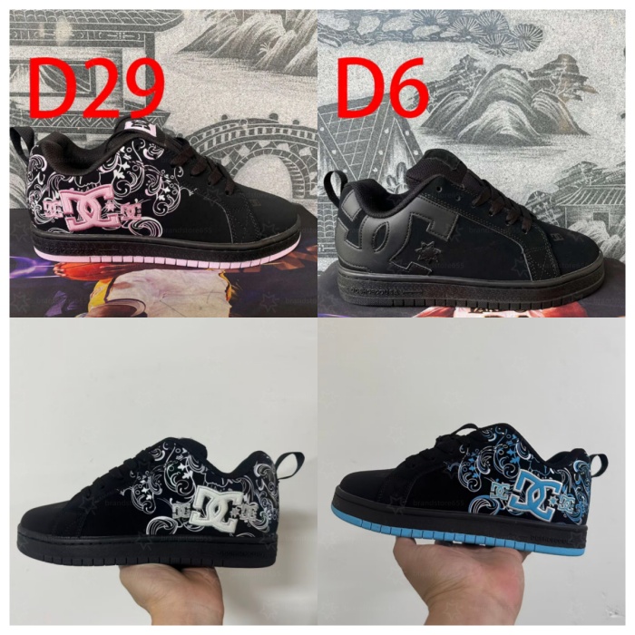 Dc Shoe Skate Designer Formal Mens Sneaker Womens Trainer Trendy Casual Shoes Denim Canvas Leather Fashion Thick Platform Height Increase Free sh
